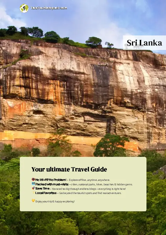 example page 0 from our offline Travel Guide for Sri Lanka